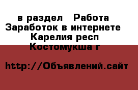  в раздел : Работа » Заработок в интернете . Карелия респ.,Костомукша г.